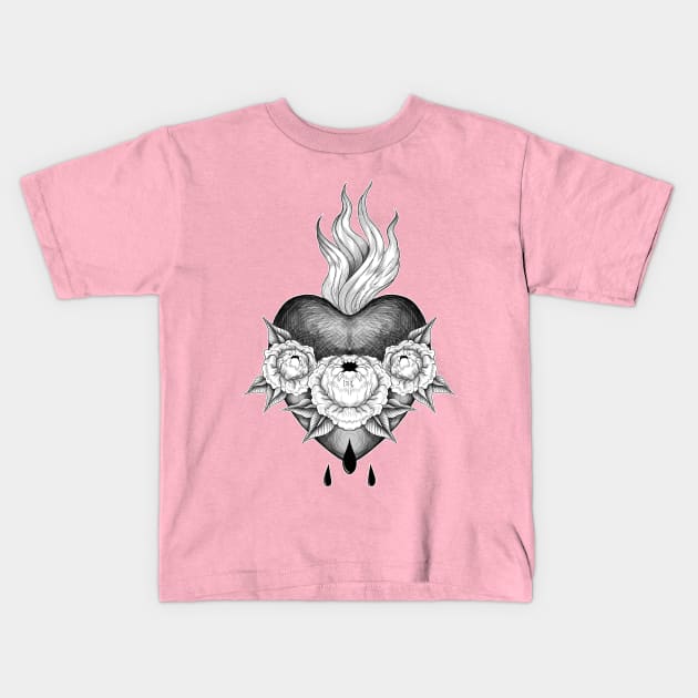 Immaculate Heart Kids T-Shirt by lOll3